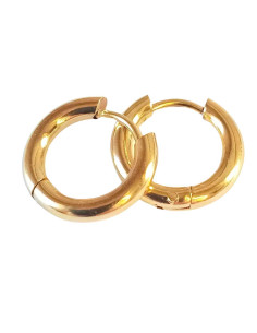 Golden Stainless Steel Hoops 2.5mm x 14mm