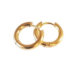 Golden Stainless Steel Hoops 2.5mm x 14mm