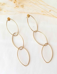 long oval link earrings 2