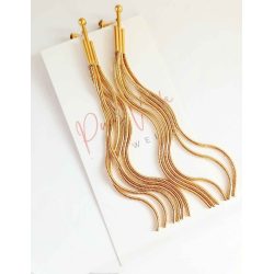 Long Elegant Golden Earrings