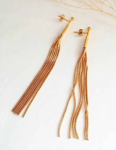 Long Elegant Golden Earrings 2