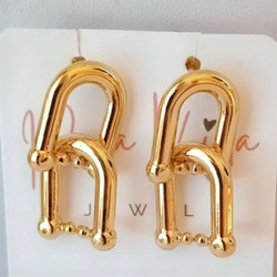 Horseshoe Gold Earrings