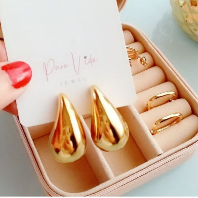 Pendientes Gota Oro Bottega 2