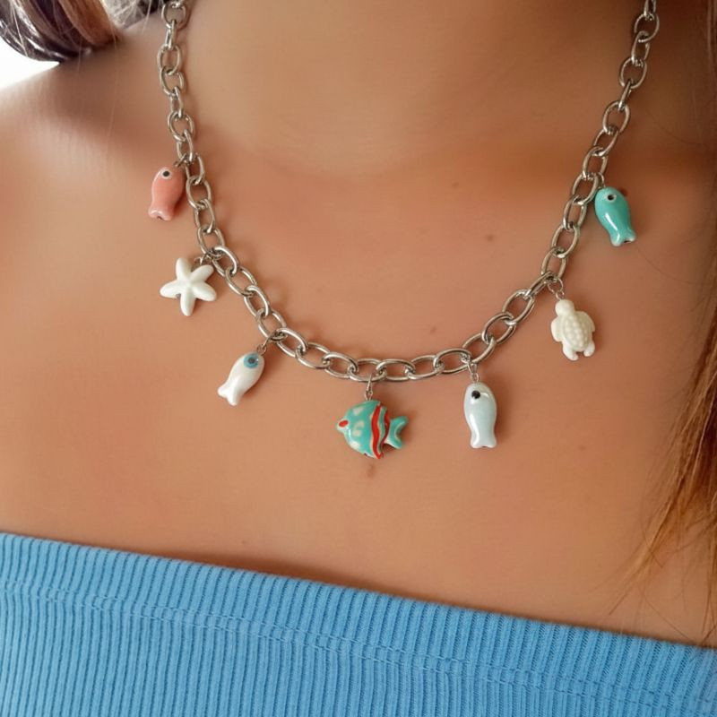 collar arrecife peces