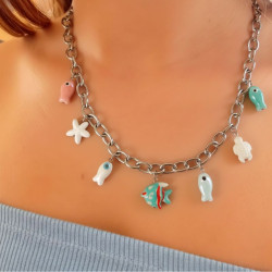 Collar Fish Silver