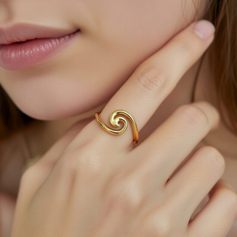 Ring Gold Wave