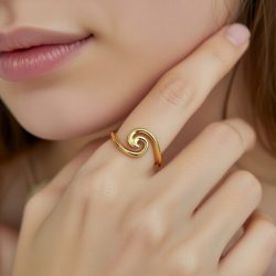 Ring Gold Wave