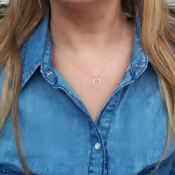 Silver Moon Necklace