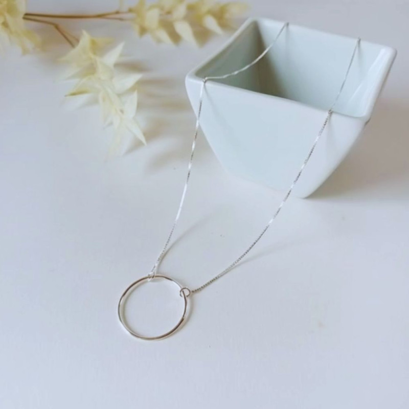 Circle of Life Silver Necklace