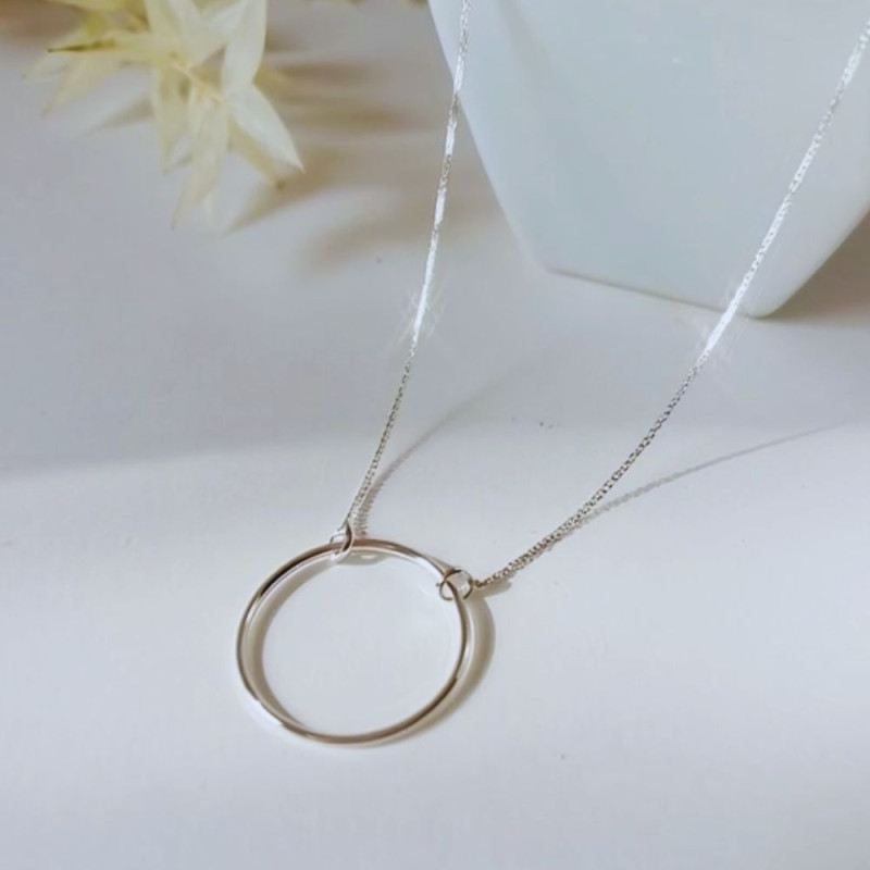Circle of Life Silver Necklace