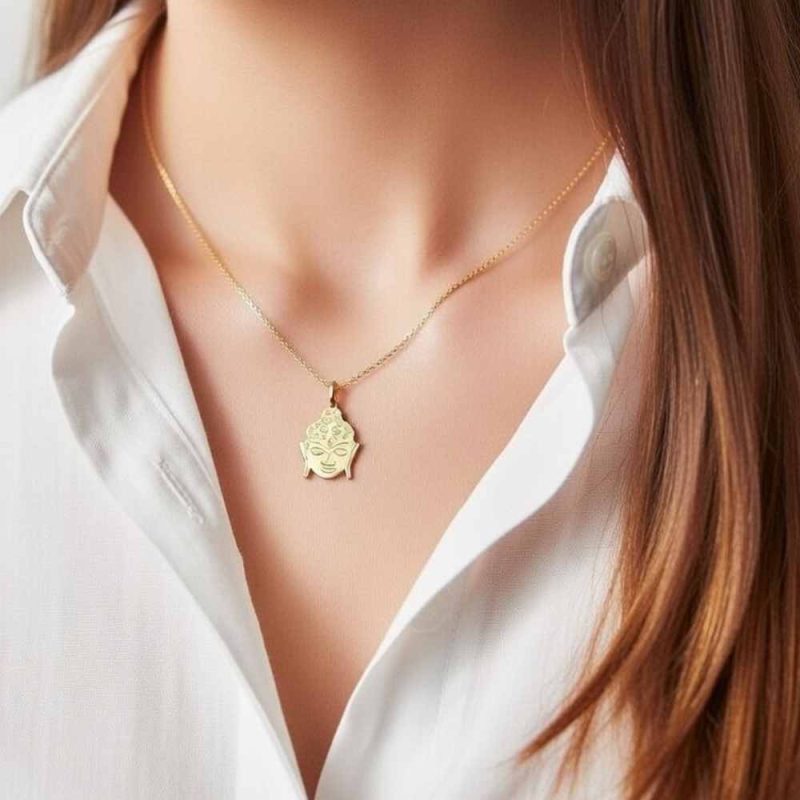 collar mujer budha oro