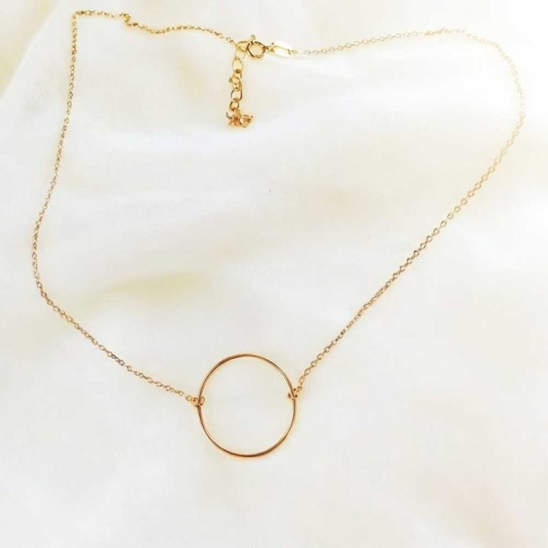 collar circulo de la vida oro