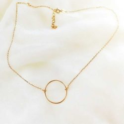 collar circulo de la vida oro