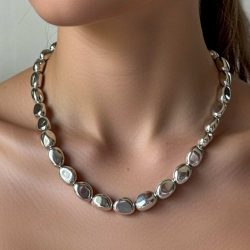 Silver Bead Necklace