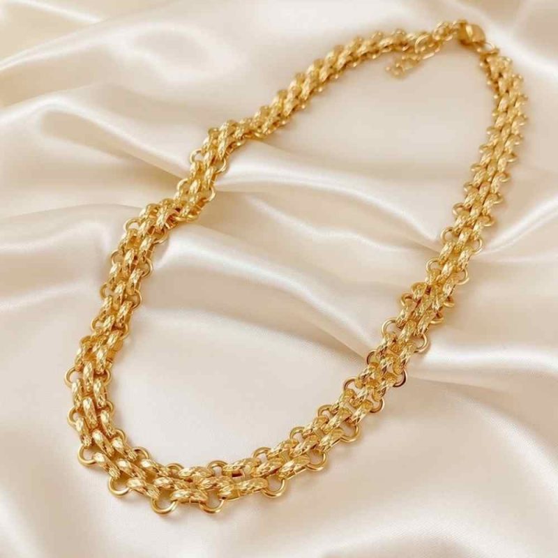 Collar Cadena Eslabones Circulares