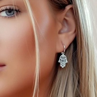 hamsa hoops earrings 2
