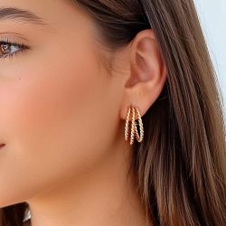Aros triples oro
