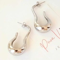 Silver Long Drop Earrings
