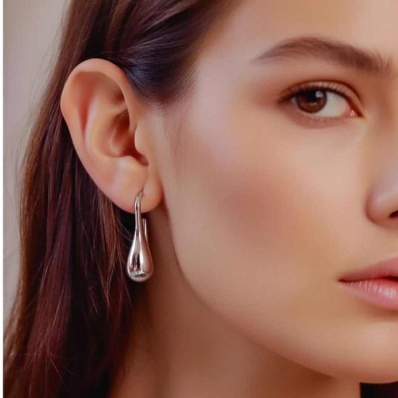 Pendientes Bottega Gota Larga Plata