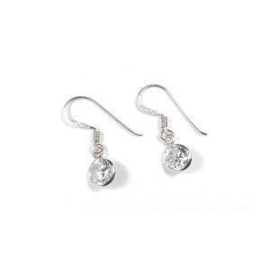 Pendientes circonita de plata de www.puravidapulseras.com