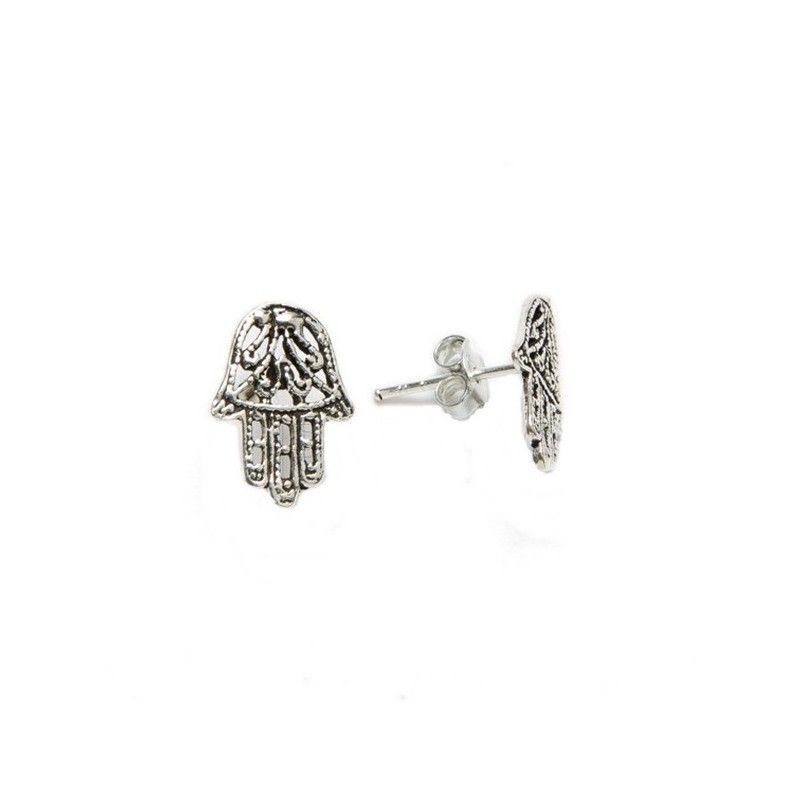 Pendientes Mano de Fátima Plata