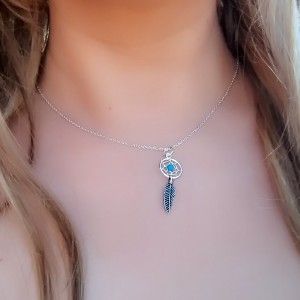 Gargantilla atrapasueños en plata de ley de www.puravidapulseras.com