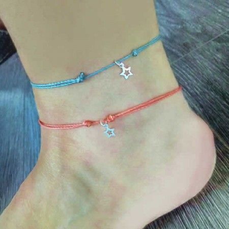 Tobilleras de hilo encerado para el verano