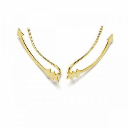 Pendientes Trepadores Dorados Flechas