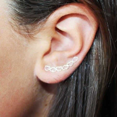 Hearts Climber Earrings