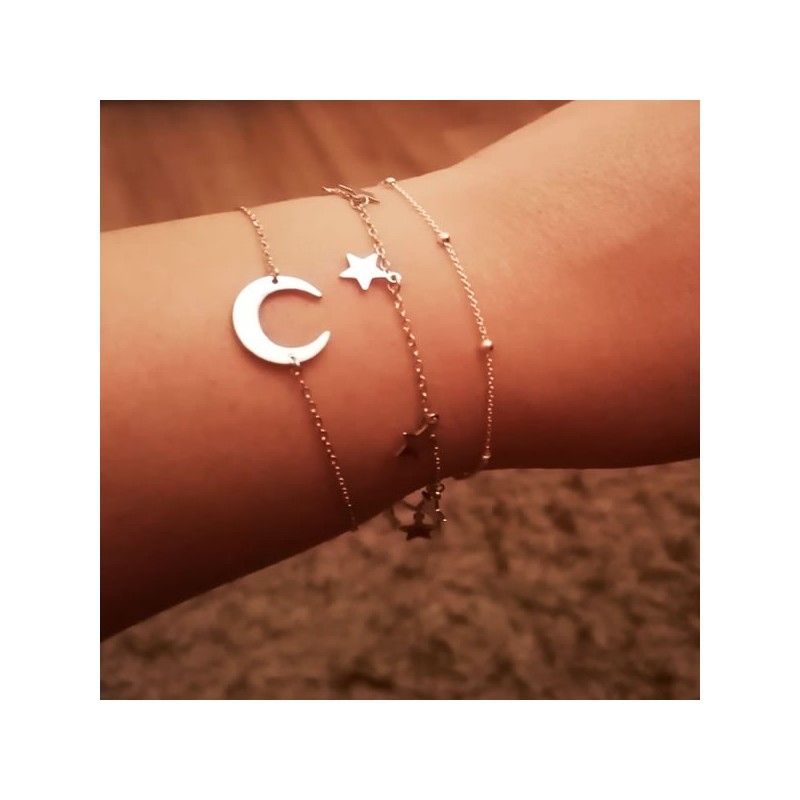 Pulsera estrellas combinada