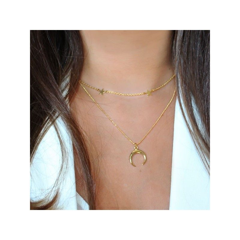 Collar Luna Dorada