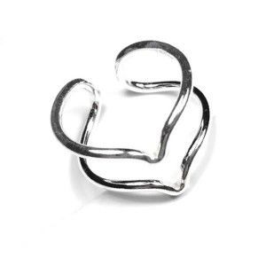 Adjustable 925 Sterling Silver Double Peak Ring – Modern Design 2