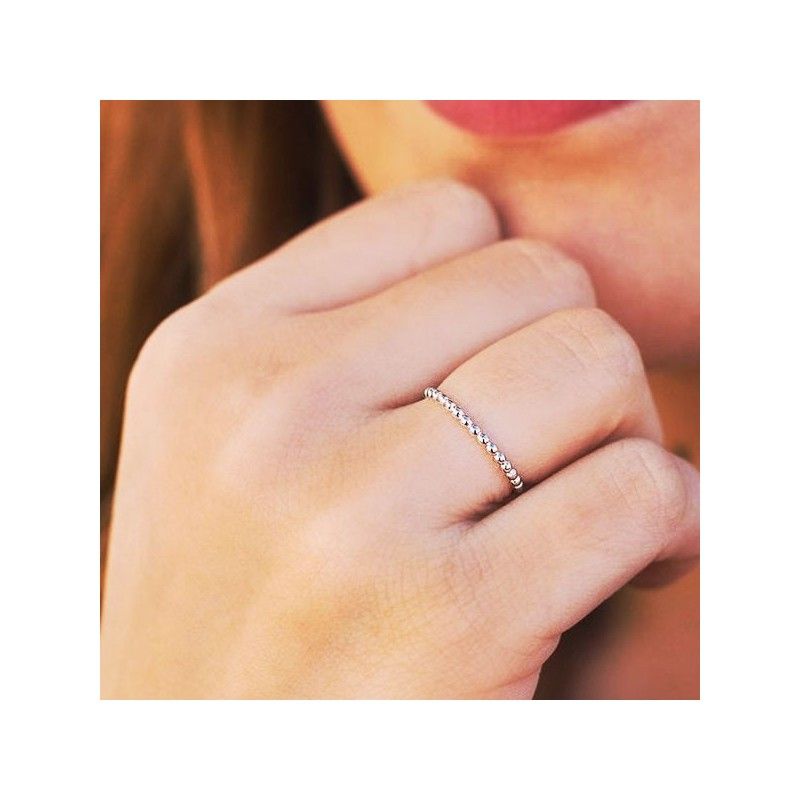 Silver Balls Ring woman