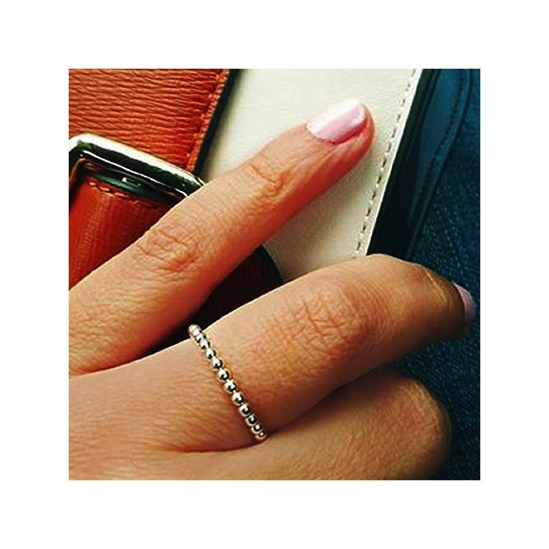 Silver Balls Ring gift