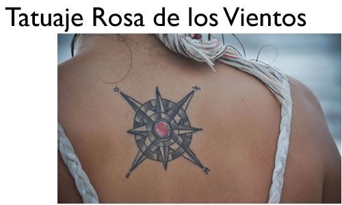 Tatuaje Rosa de los Vientos